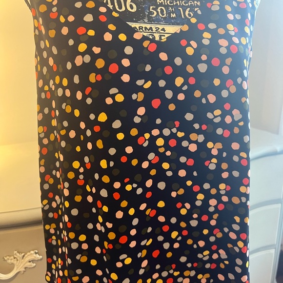 Blue multi colored polka dot tank top - Picture 2 of 3